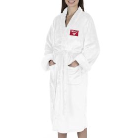 SMU Mustangs NCAA White Out Silk Touch Robe Small/Medium