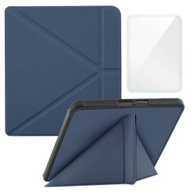 Smart Case Compatible with 8 Inch Kobo Forma Ereader(Model: N782, 2018 Release) (Material: PU Leather, Color: Dark Blue)