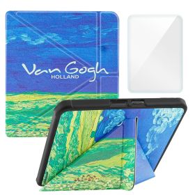 Smart Case Compatible with 8 Inch Kobo Forma Ereader(Model: N782, 2018 Release) (Material: PU Leather, Color: Green Wheat Field)