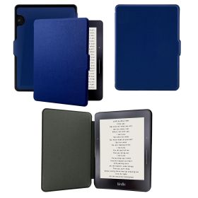 Multiple Color Smart Case Compatible with 6 Inch Kindle Voyage Ereader(Model NM460GZ) (Material: PU Leather, Color: Dark Blue)